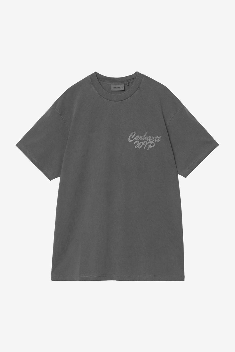 S/S Hatching Script T-Shirt