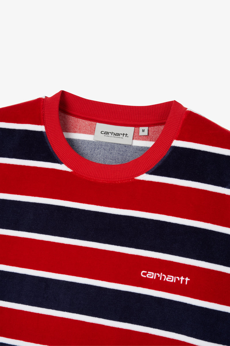 L/S Velour Stripe T-Shirt