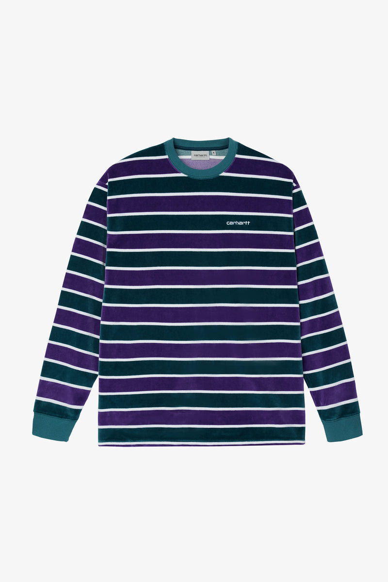 L/S Velour Stripe T-Shirt