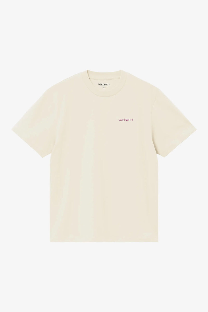 W' S/S Script Embroidery T-Shirt