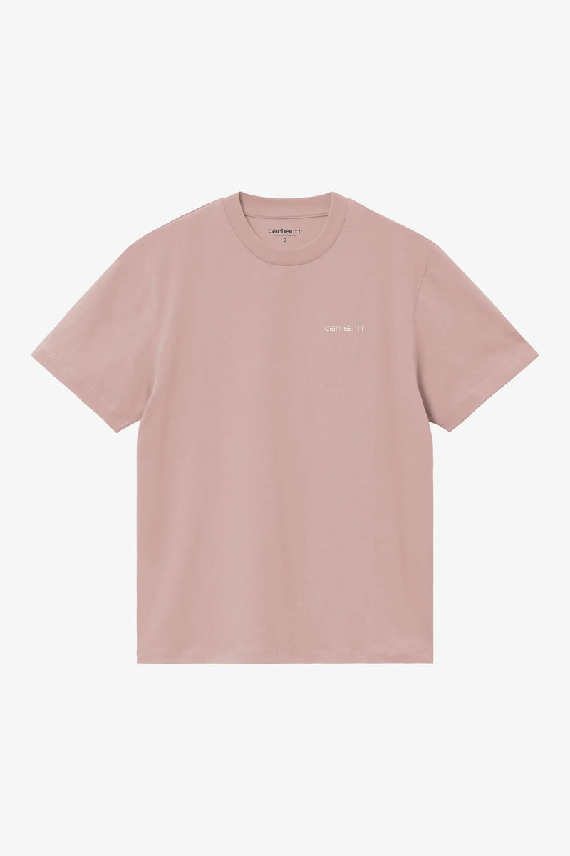 W' S/S Script Embroidery T-Shirt