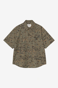Duck Feather Print, Cypress / Black