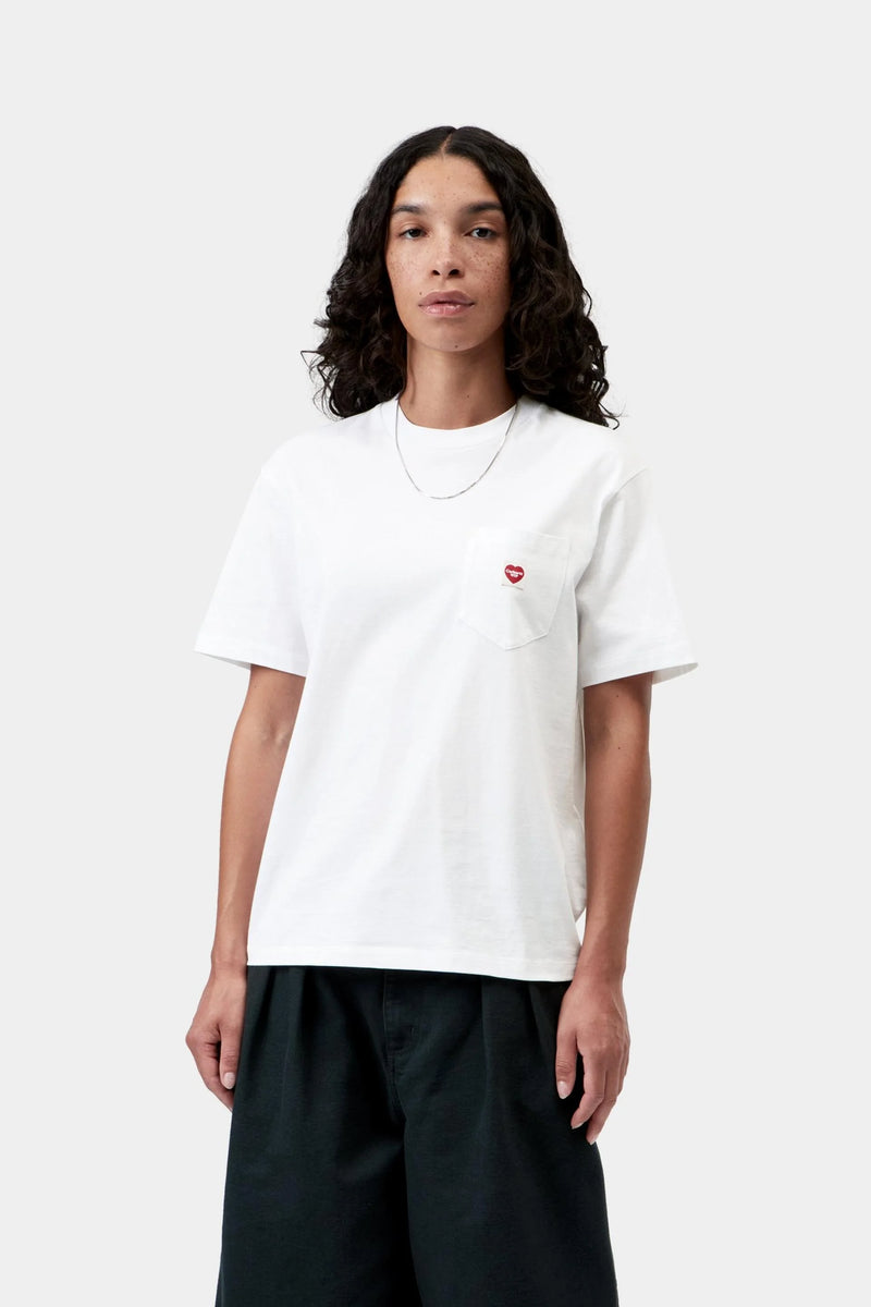 Women's S/S Pocket Small Heart T-Shirt