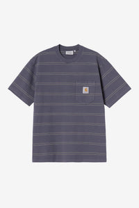 Bert Stripe, Shady Purple / Shady Green, Garment dyed
