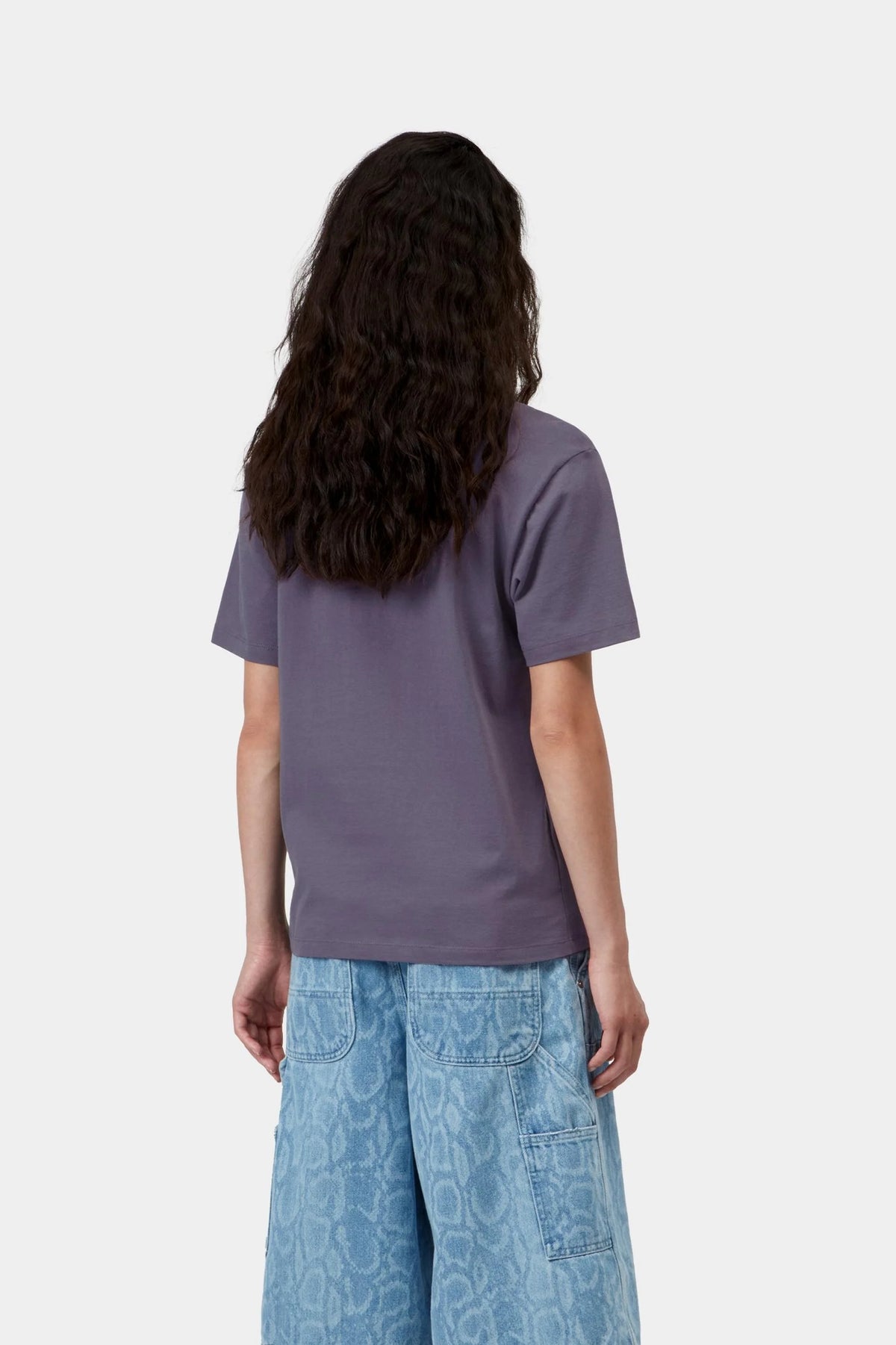 Women's S/S Script Embroidery T-Shirt
