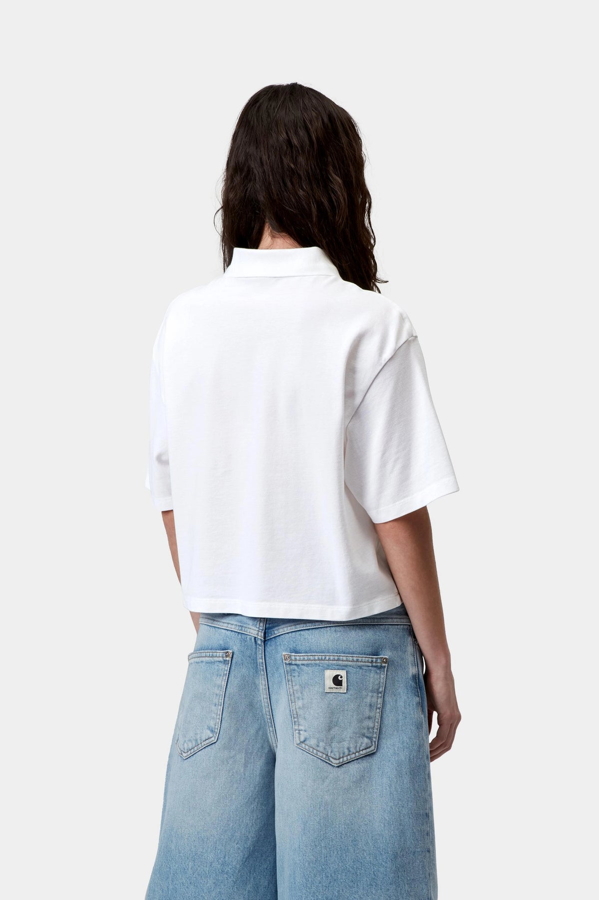 W' S/S Carhartt Script Polo T-shirt