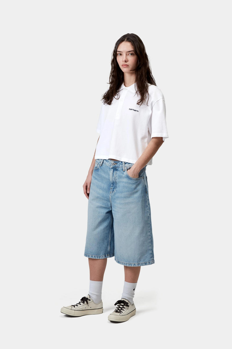W' S/S Carhartt Script Polo T-shirt