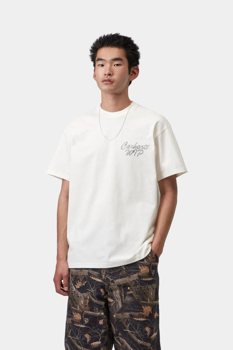S/S Hatching Script T-Shirt