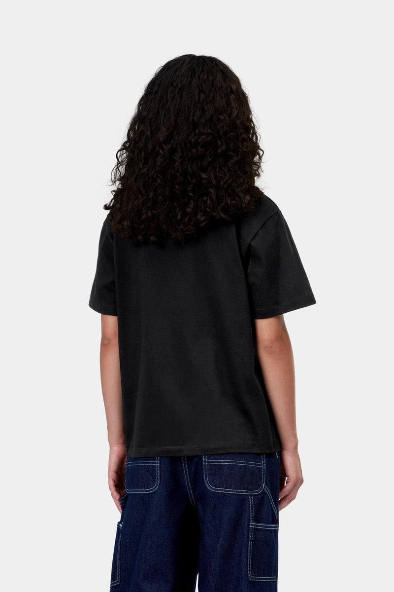 W' S/S Script Embroidery T-Shirt