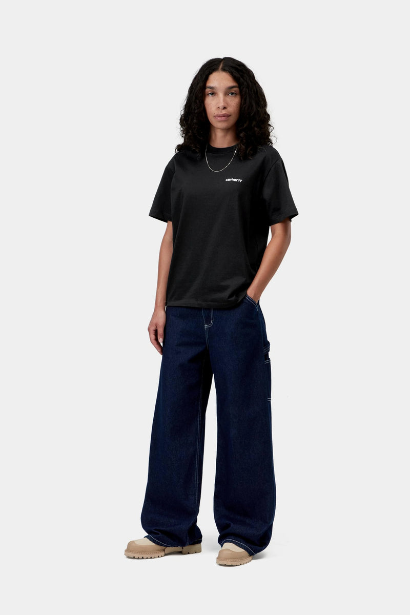 W' S/S Script Embroidery T-Shirt
