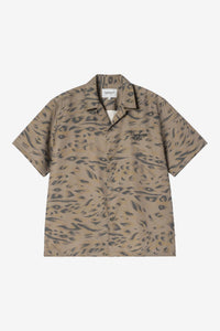 Duck Feather Print, Cypress / Black
